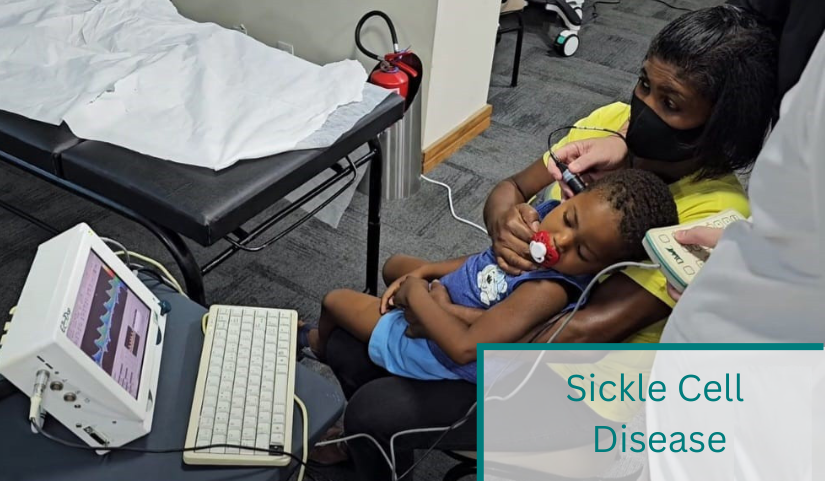 examination of children for Sickle Cell Disease diagnostics
